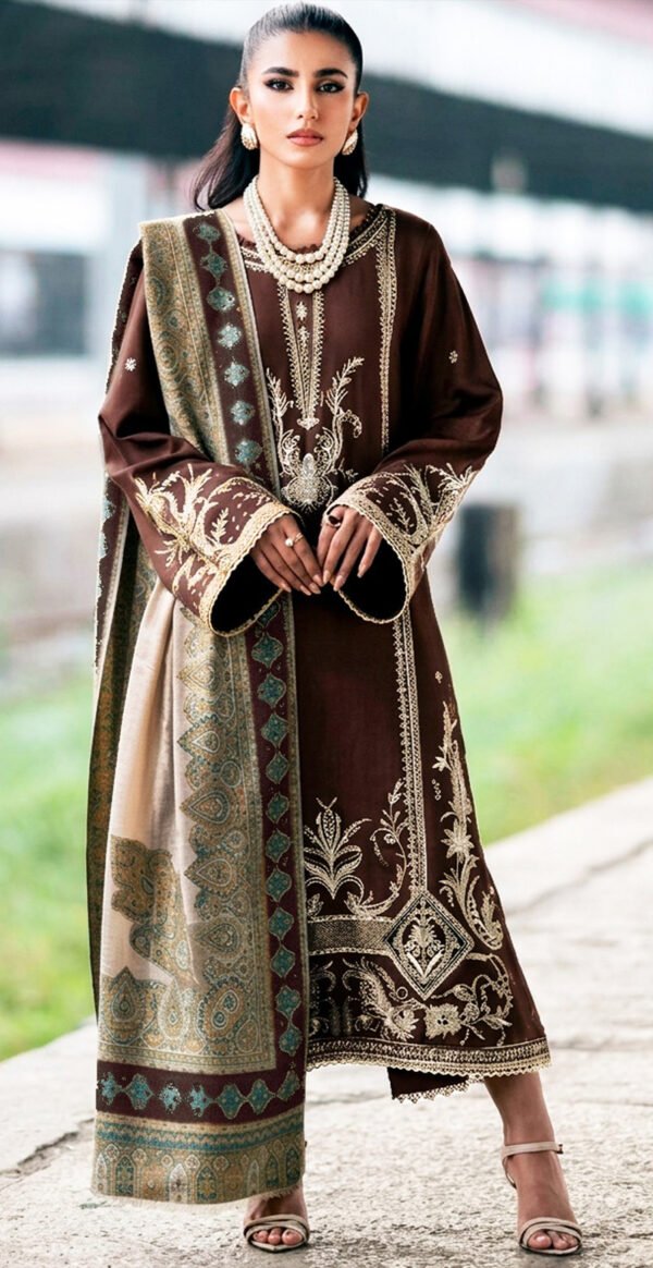 MIX BRANDS 3PC EMBROIDERED DHANAK DESIGNER COLLECTION VOL-02-804