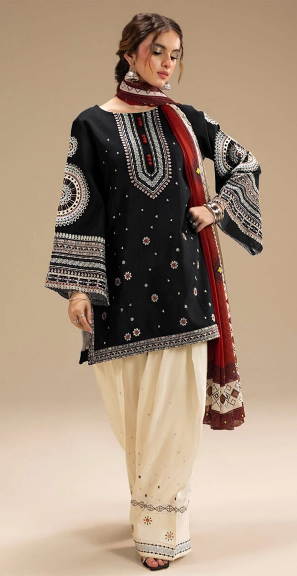 MIX BRANDS 3PC EMBROIDERED DHANAK DESIGNER COLLECTION VOL-03-645