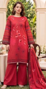 VELVET CHAMKI DHANAK 3PC BIN SAEED DIGITAL PRINTED WINTER VOL-336-1107