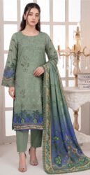 CHAMKI VISCOSE 3PC COCO ZARA SHAHJAHAN EMBROIDERED DIGITAL PRINTED DESIGNER VOL-277-D-868