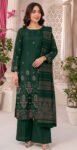 SLUB DHANAK 3PC RUKHAY SUKHAN SEQUIN BORING EMBROIDERED JACQUARD SHAWL VOL-303-D-931