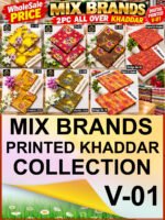 ORIGINAL MIX BRANDS 2PC ALL OVER KHADDAR DIGITAL PRINTED VOL-01-Set Of 07 Dresses